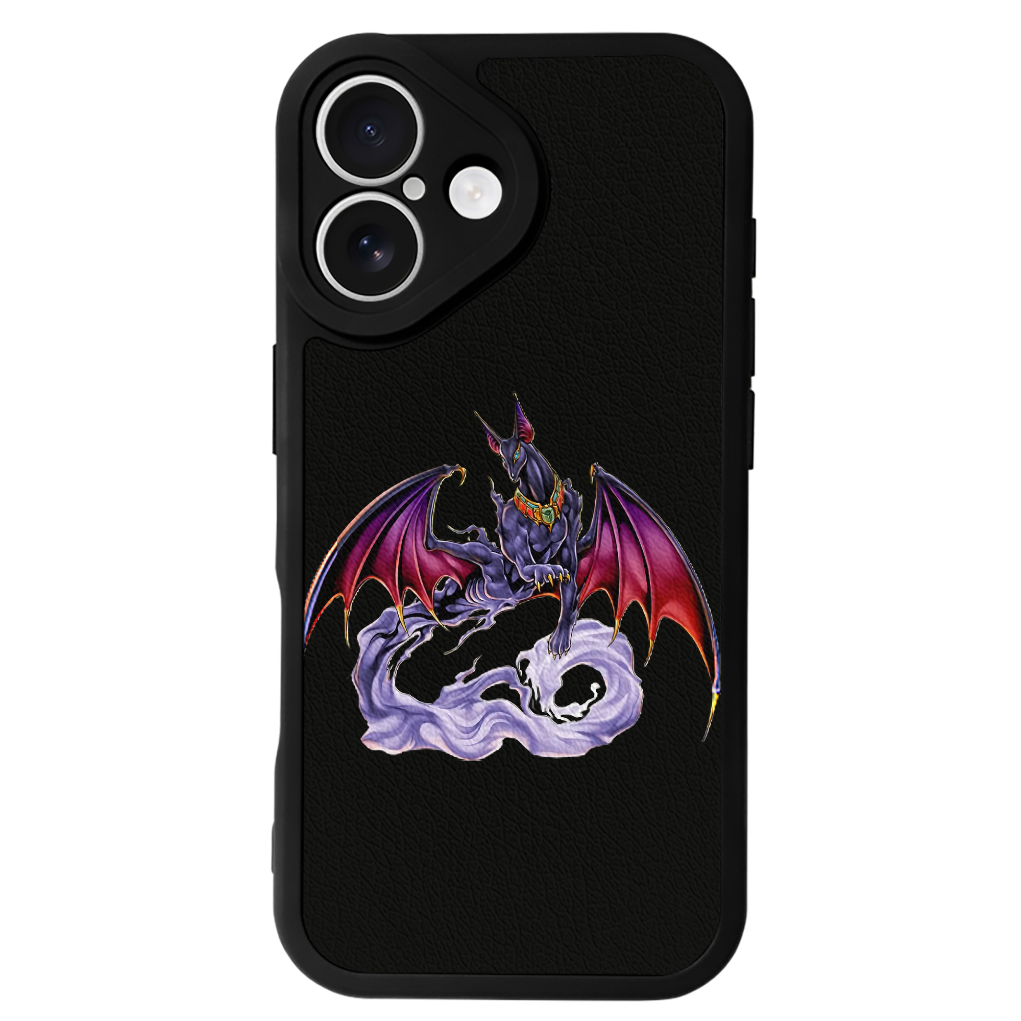 （画像用） 遊☆戯☆王 Yu-Gi-Oh! 【iPhone 16シリーズ対応】シリコンスマホケース（レザー調） 材質：シリコン